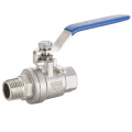 2pc female and male thread  iso 5211 ss ball valve 2pc stainless steel